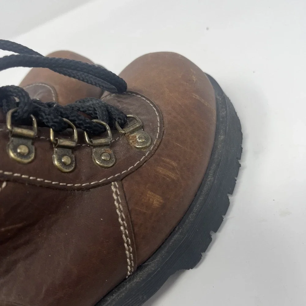 Vintage Dr. Martens 8731 Brown Leather Boots Made England Chunky Men's 5 (US 6)